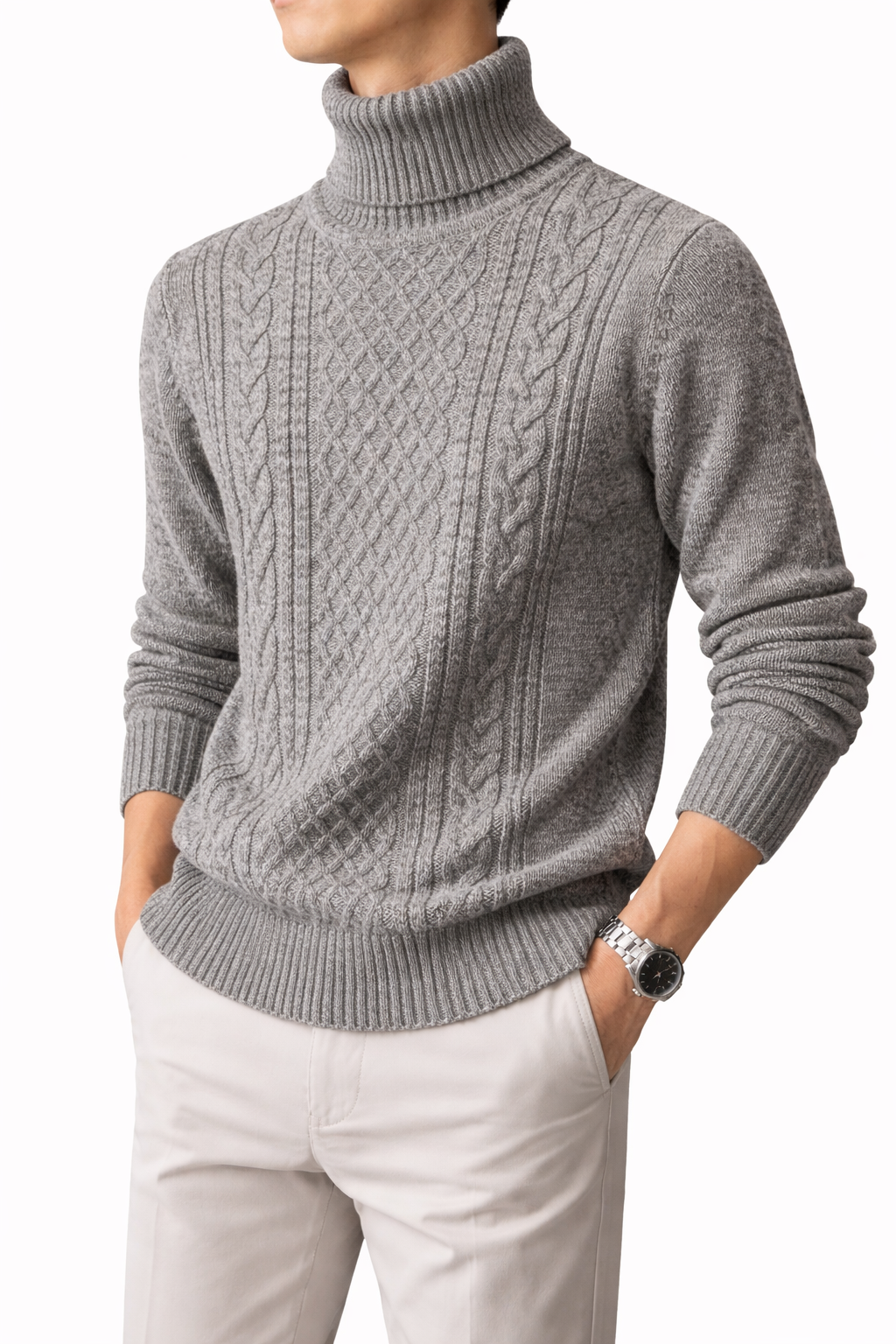 Ridge Knit Turtleneck
